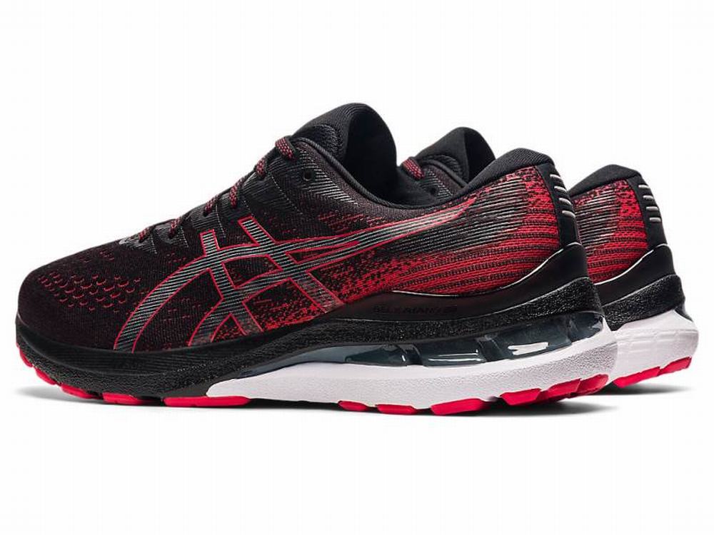 Chaussures Running Asics GEL-KAYANO 28 (2E) Homme Noir Rouge | NMI-713856