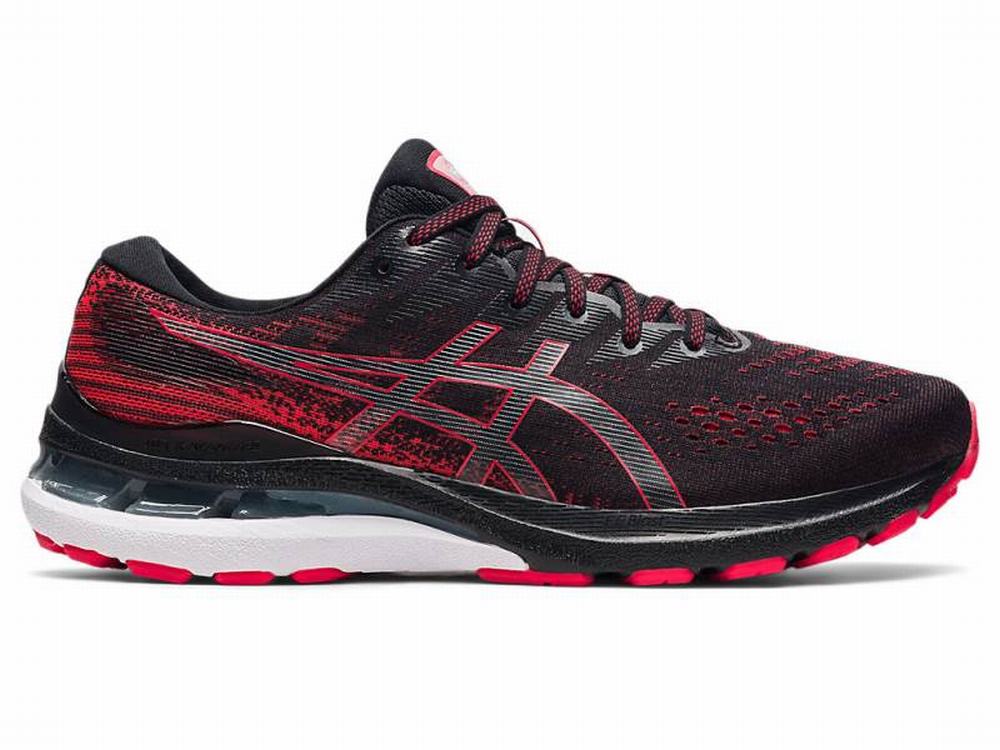 Chaussures Running Asics GEL-KAYANO 28 (2E) Homme Noir Rouge | NMI-713856