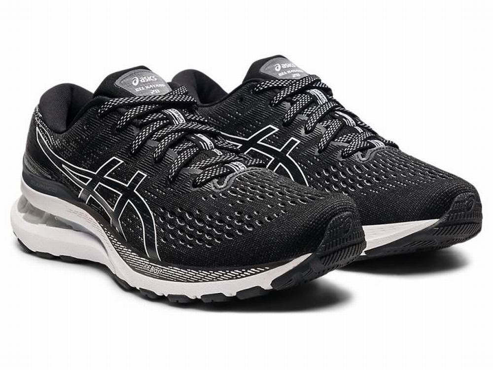 Chaussures Running Asics GEL-KAYANO 28 (2A) Femme Noir Blanche | NWQ-672194