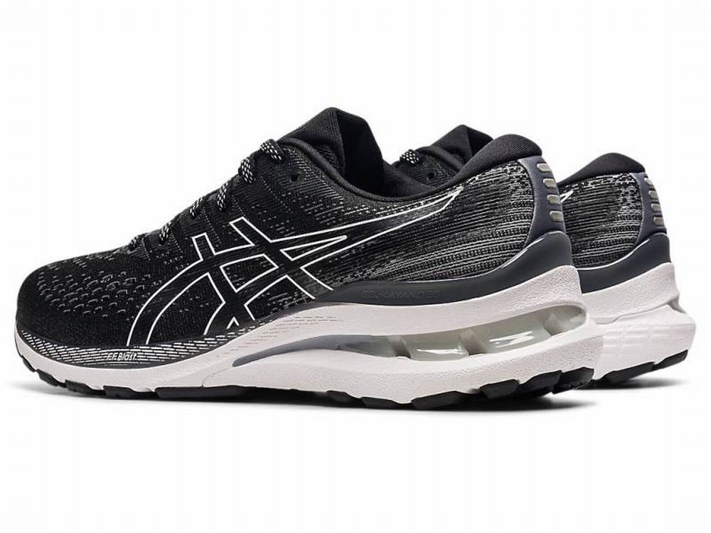 Chaussures Running Asics GEL-KAYANO 28 (2A) Femme Noir Blanche | NWQ-672194