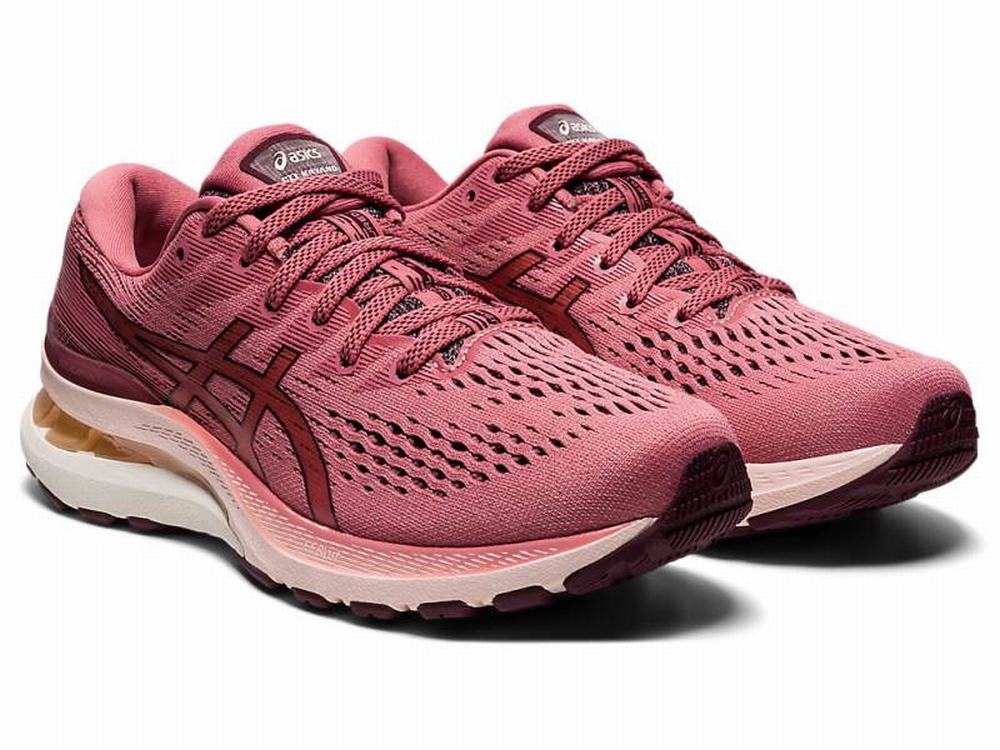 Chaussures Running Asics GEL-KAYANO 28 Femme Rose Foncé | XUN-279065