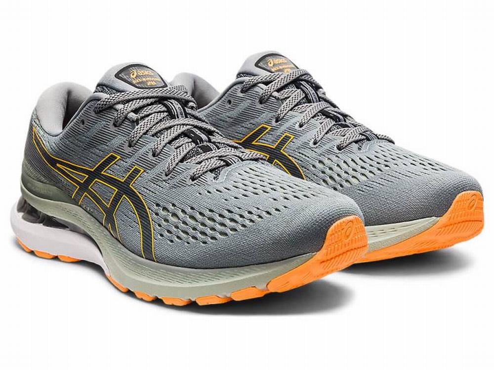 Chaussures Running Asics GEL-KAYANO 28 Homme Grise Orange | UXB-598023