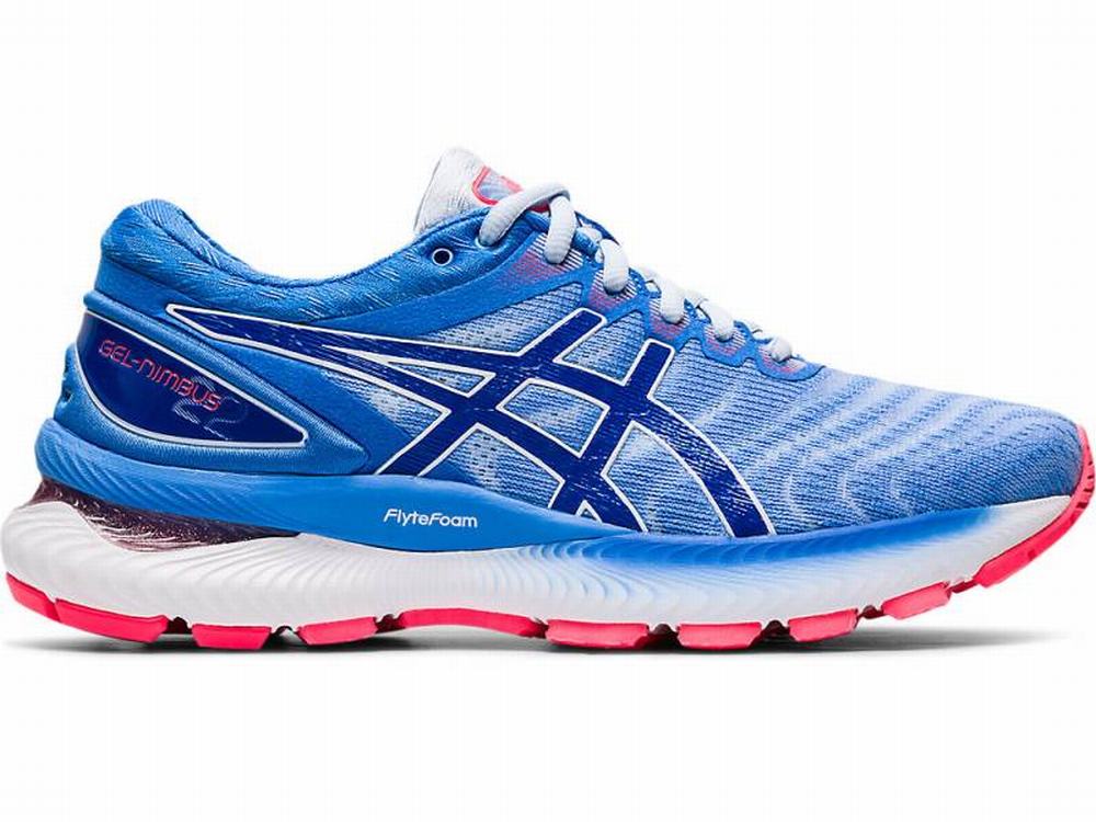 Chaussures Running Asics GEL-NIMBUS 22 Femme Bleu | PUS-739482