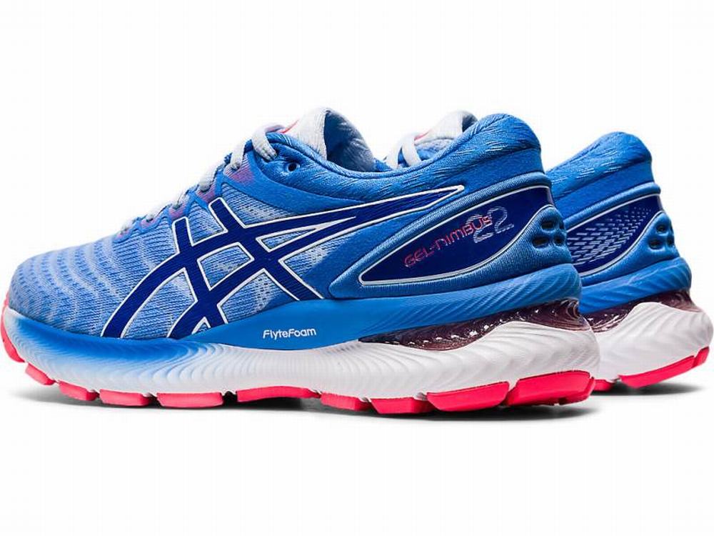 Chaussures Running Asics GEL-NIMBUS 22 Femme Bleu | PUS-739482