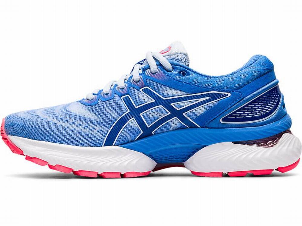 Chaussures Running Asics GEL-NIMBUS 22 Femme Bleu | PUS-739482