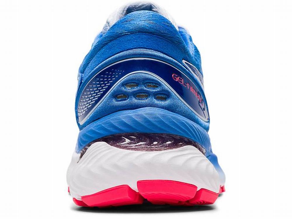 Chaussures Running Asics GEL-NIMBUS 22 Femme Bleu | PUS-739482