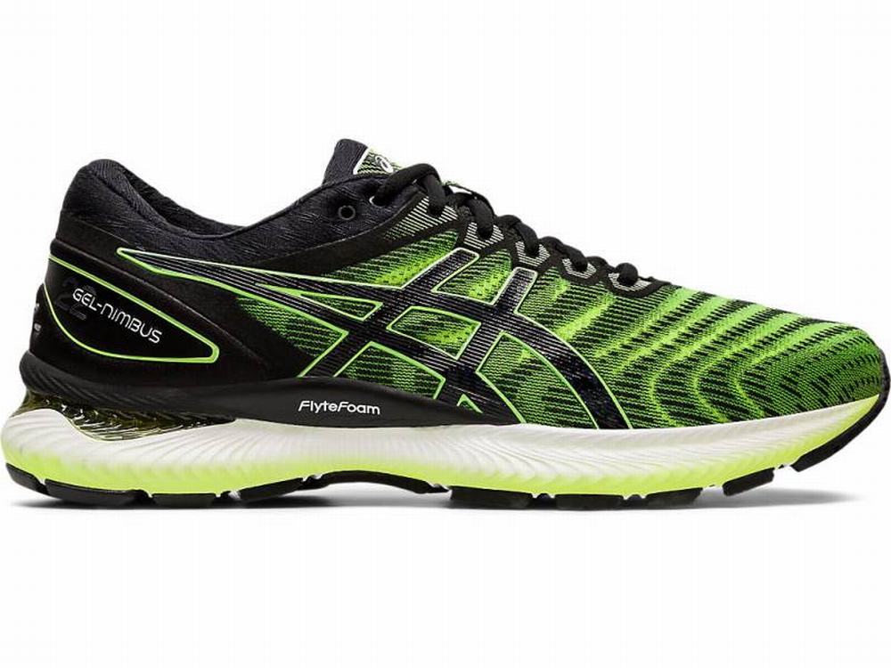 Chaussures Running Asics GEL-NIMBUS 22 Homme Noir Jaune | ANI-531764