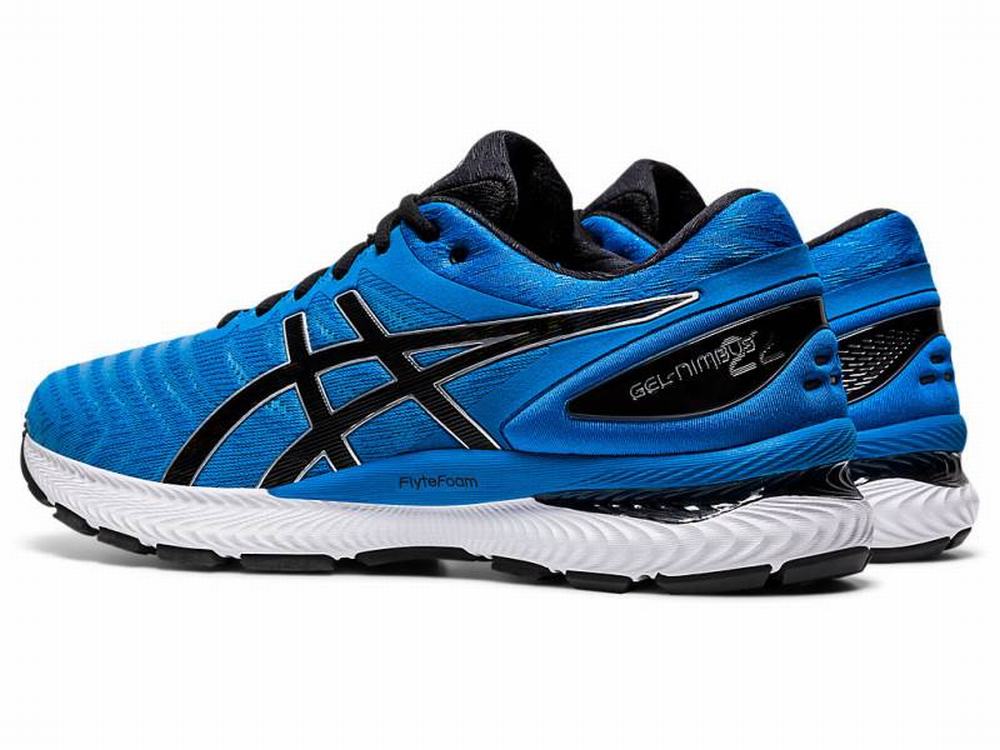 Chaussures Running Asics GEL-NIMBUS 22 Homme Noir Bleu | PEC-876453