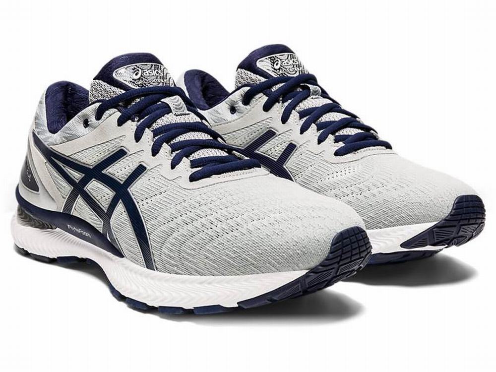 Chaussures Running Asics GEL-NIMBUS 22 Homme Grise Bleu Marine | PFC-043726