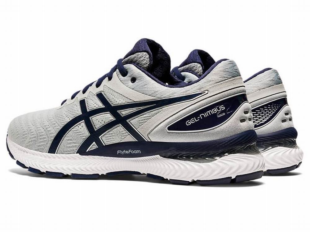 Chaussures Running Asics GEL-NIMBUS 22 Homme Grise Bleu Marine | PFC-043726