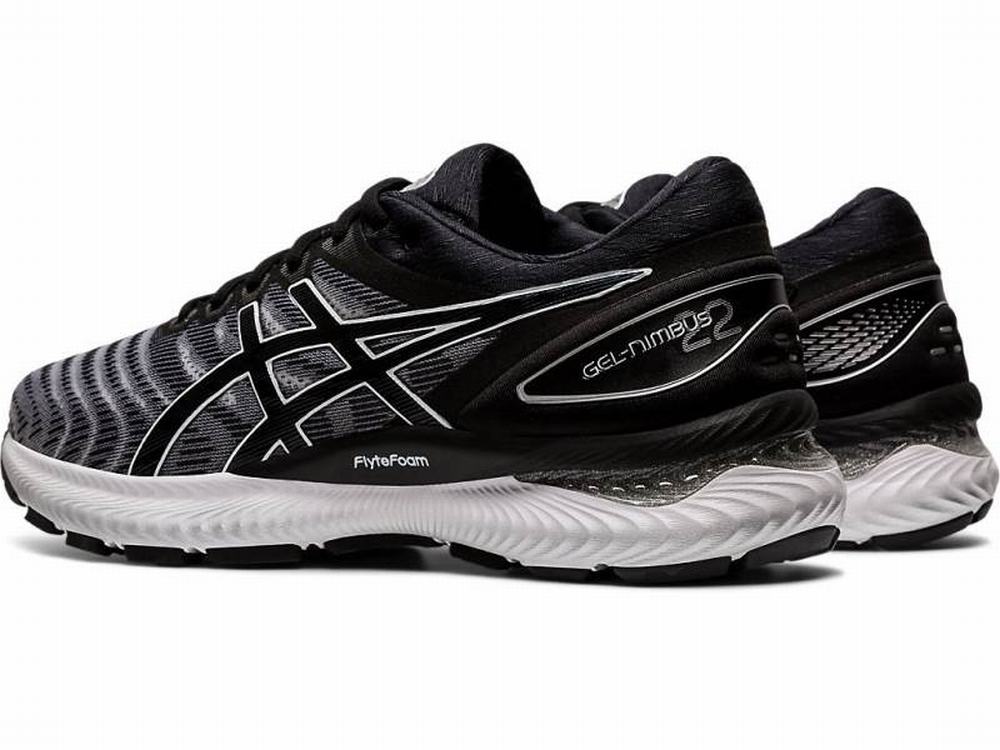 Chaussures Running Asics GEL-NIMBUS 22 Homme Noir Blanche | UGH-103572