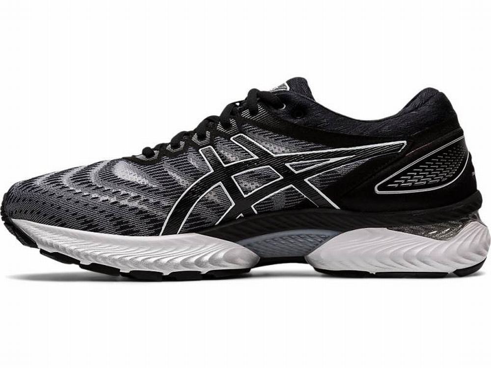 Chaussures Running Asics GEL-NIMBUS 22 Homme Noir Blanche | UGH-103572