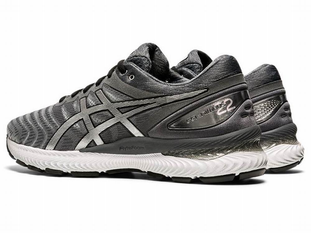 Chaussures Running Asics GEL-NIMBUS 22 Platinum Homme Grise Argent | BHF-308461