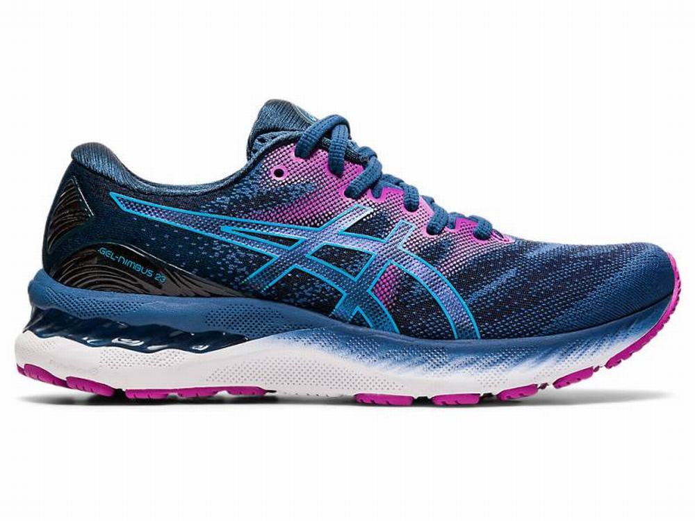 Chaussures Running Asics GEL-NIMBUS 23 (D) Femme Grise Foncé Noir | OPA-612974