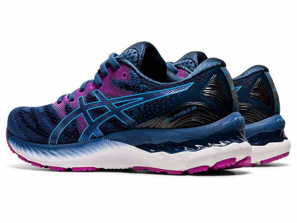 Chaussures Running Asics GEL-NIMBUS 23 (D) Femme Grise Foncé Noir | OPA-612974