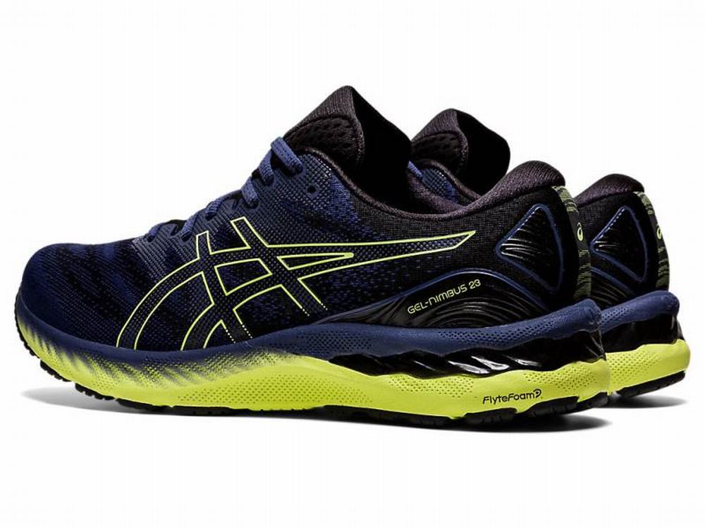 Chaussures Running Asics GEL-NIMBUS 23 Homme Bleu Jaune | DSM-361708