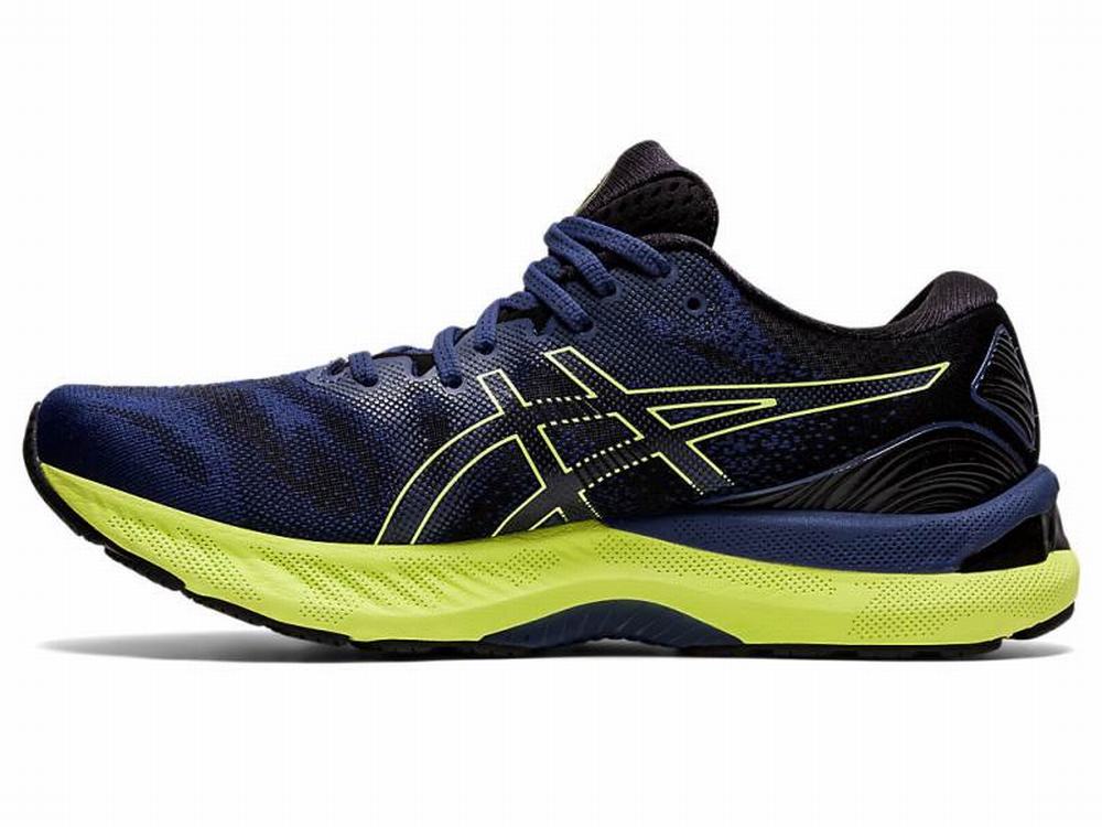 Chaussures Running Asics GEL-NIMBUS 23 Homme Bleu Jaune | DSM-361708