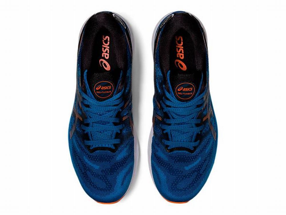 Chaussures Running Asics GEL-NIMBUS 23 Homme Noir Bleu | QXM-072648