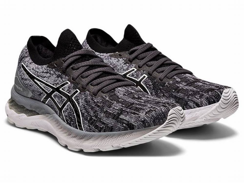 Chaussures Running Asics GEL-NIMBUS 23 KNIT Femme Noir | PTI-495310