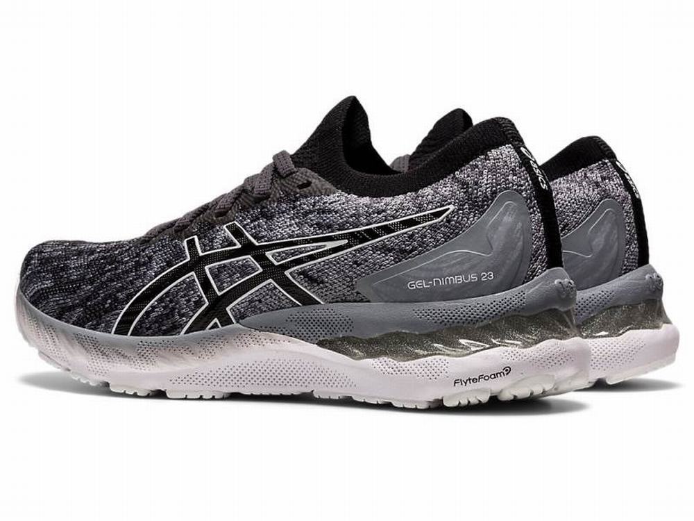 Chaussures Running Asics GEL-NIMBUS 23 KNIT Femme Noir | PTI-495310