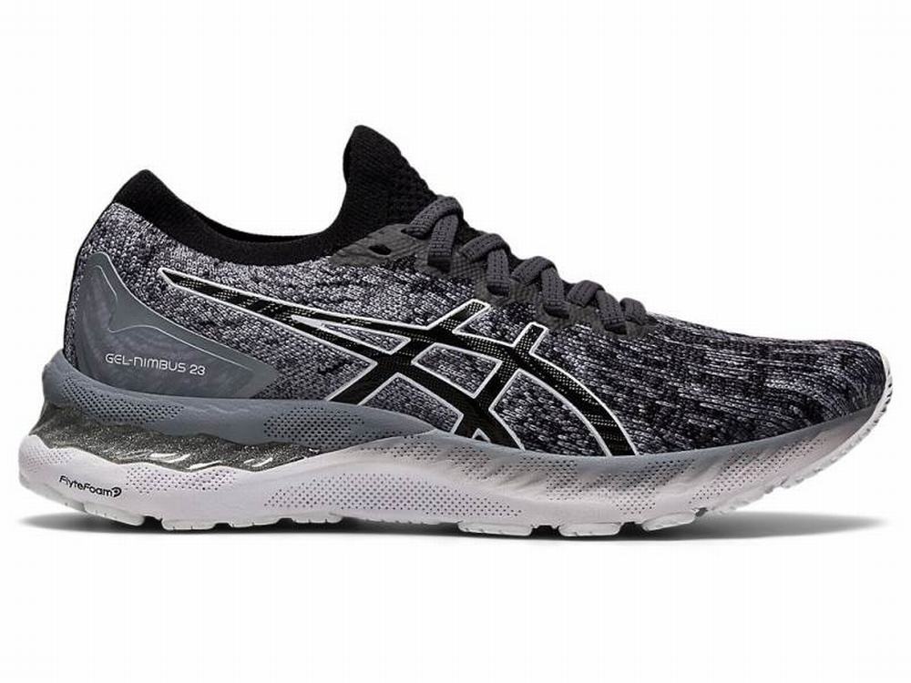 Chaussures Running Asics GEL-NIMBUS 23 KNIT Femme Noir | PTI-495310