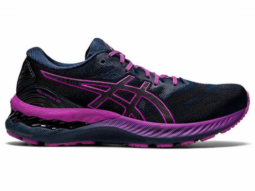 Chaussures Running Asics GEL-NIMBUS 23 LITE-SHOW Femme Bleu | IHV-947165