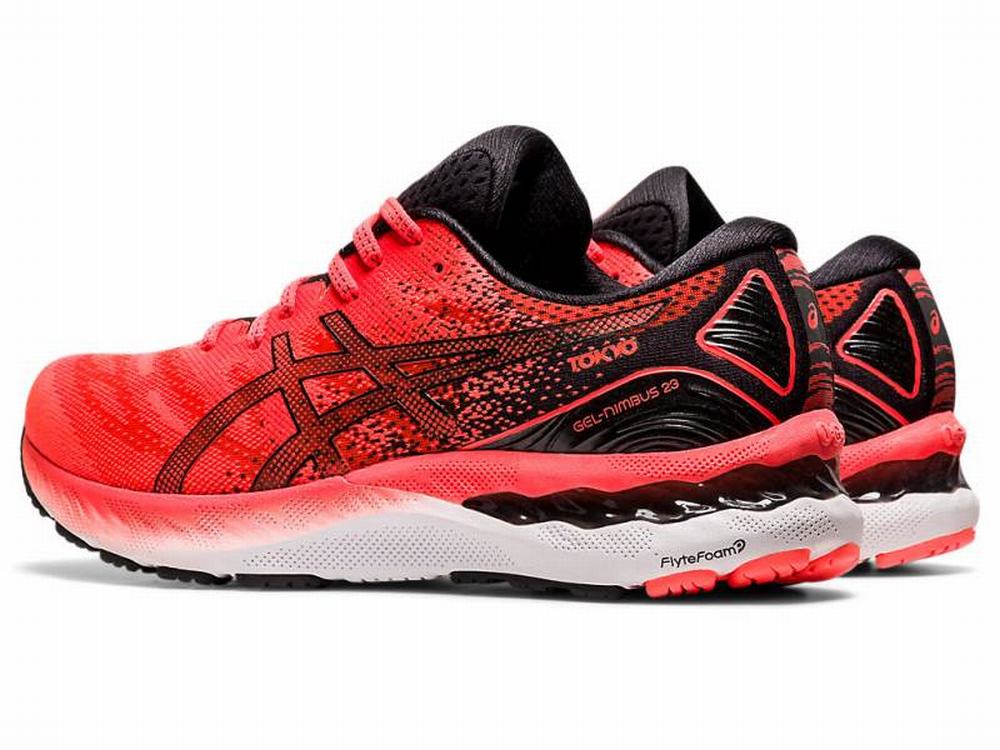 Chaussures Running Asics GEL-NIMBUS 23 TOKYO Homme Orange Noir Rouge | CTF-617430