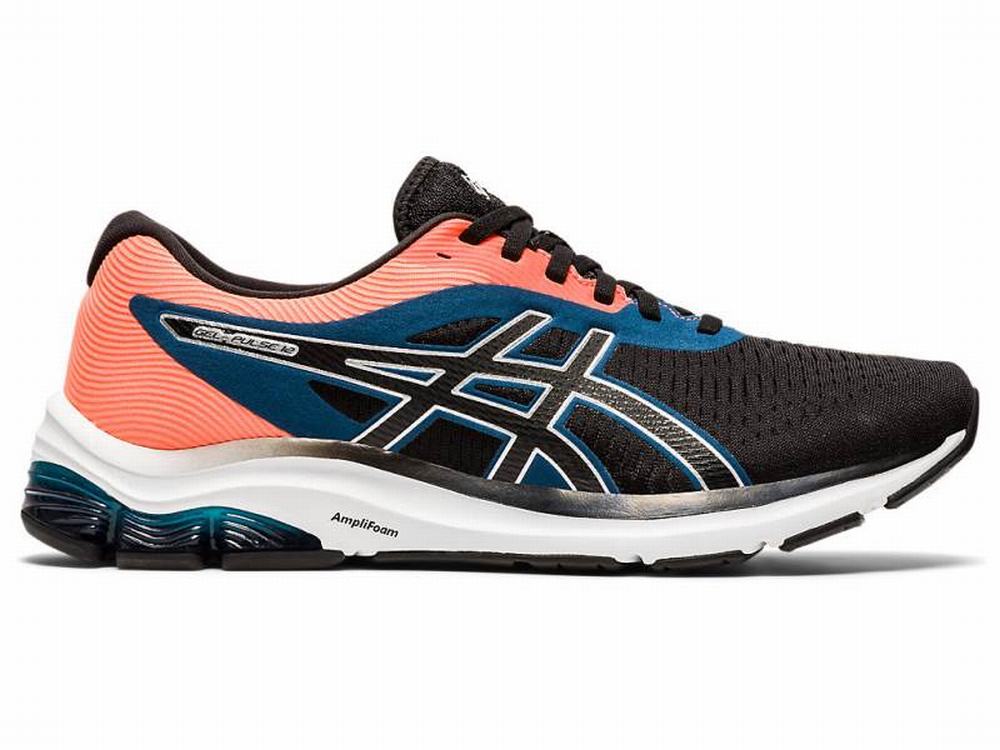 Chaussures Running Asics GEL-PULSE 12 Homme Noir Argent | GTQ-234605