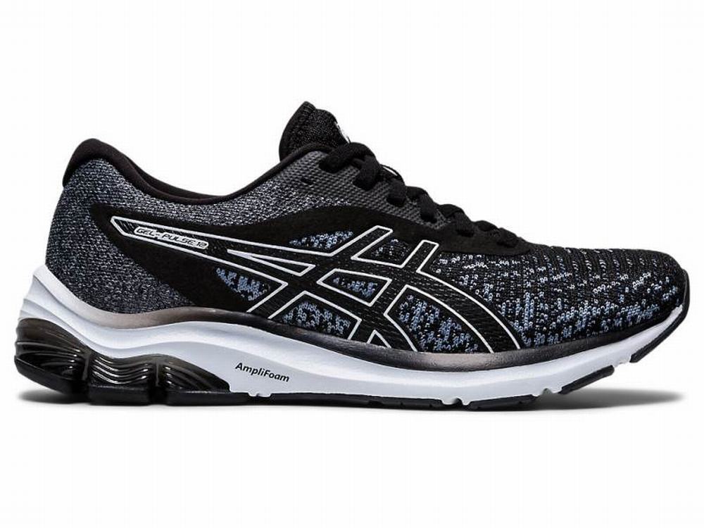 Chaussures Running Asics GEL-PULSE 12 Knit Femme Noir | JMK-910546