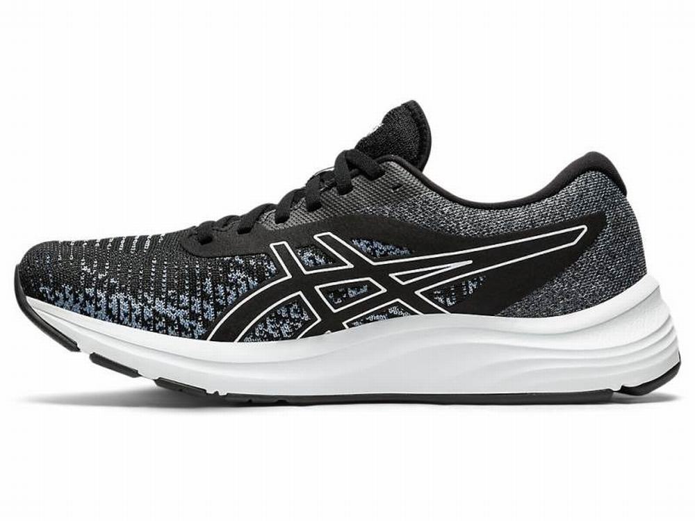 Chaussures Running Asics GEL-PULSE 12 Knit Homme Noir Blanche | VHE-352017