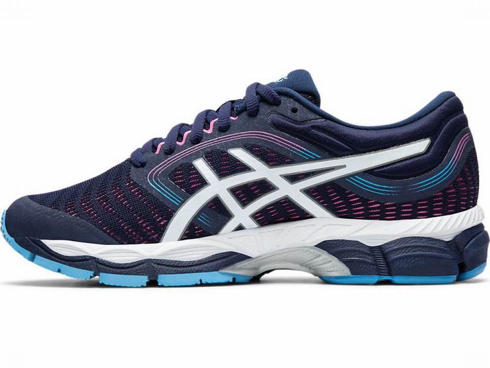 Chaussures Running Asics GEL-ZIRUSS 3 Femme Bleu Marine Blanche | MEA-763059