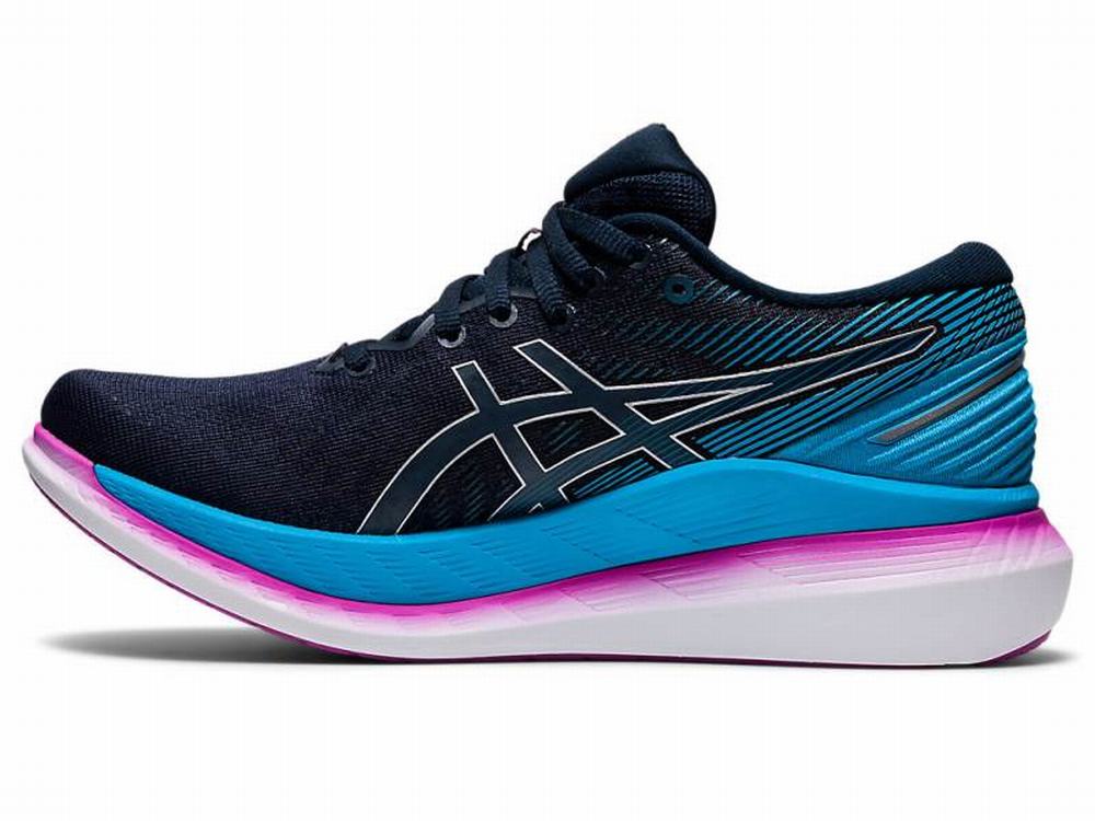 Chaussures Running Asics GLIDERIDE 2 Femme Bleu Vert | BGW-679258