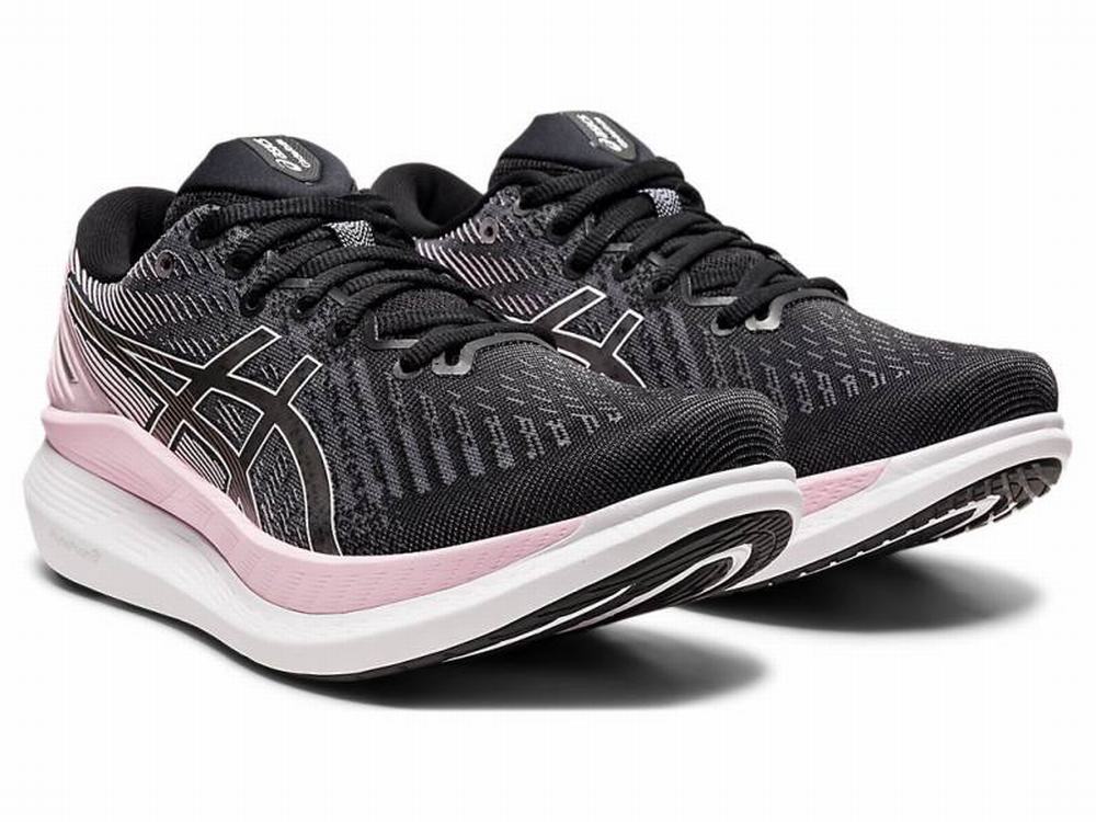 Chaussures Running Asics GLIDERIDE 2 Femme Noir Rose | BIN-709352