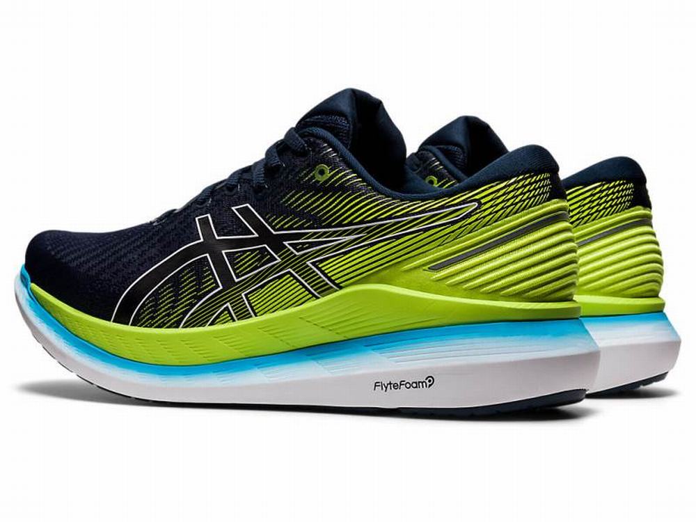 Chaussures Running Asics GLIDERIDE 2 Homme Bleu Vert | TSU-306184