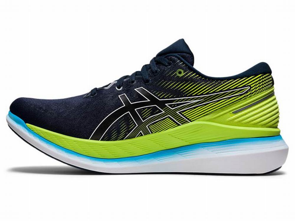 Chaussures Running Asics GLIDERIDE 2 Homme Bleu Vert | TSU-306184