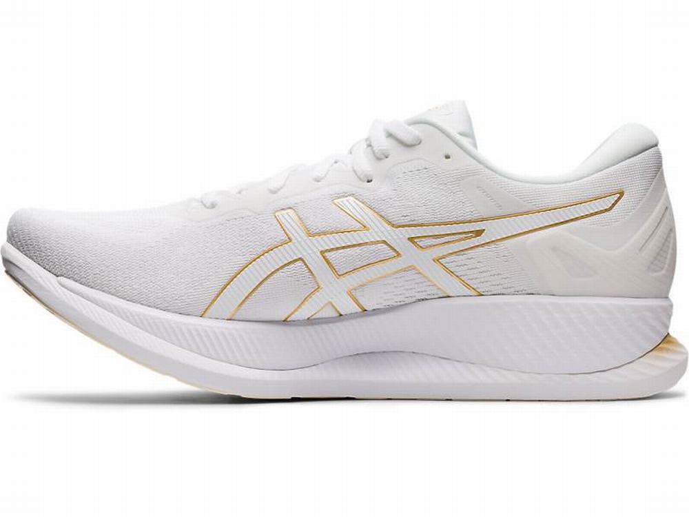 Chaussures Running Asics GLIDERIDE Femme Blanche Doré | IFB-901758