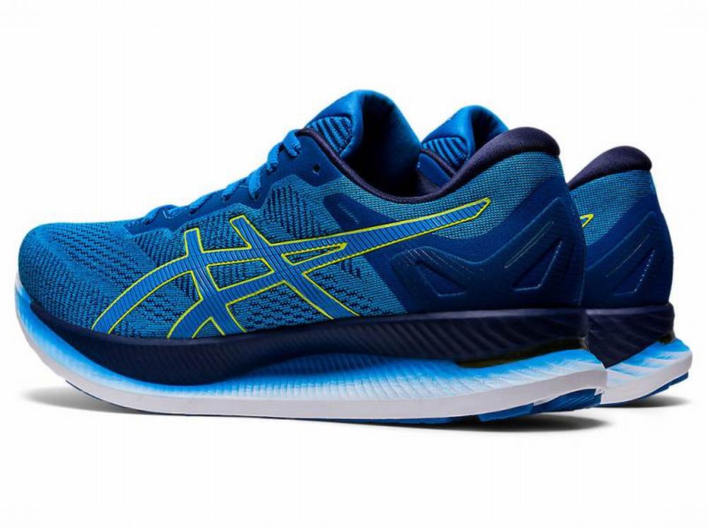 Chaussures Running Asics GLIDERIDE Homme Bleu Vert Clair | DIL-581032