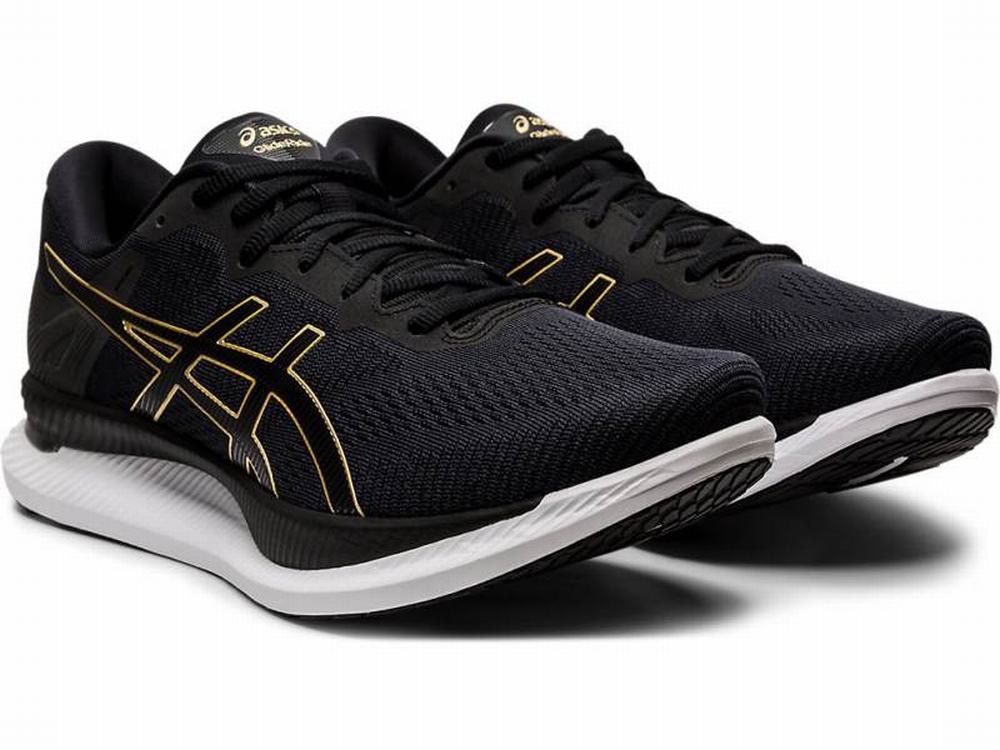 Chaussures Running Asics GLIDERIDE Homme Noir Doré | OQC-024813