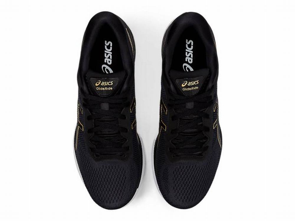 Chaussures Running Asics GLIDERIDE Homme Noir Doré | OQC-024813