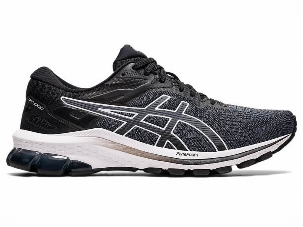 Chaussures Running Asics GT-1000 10 (D) Femme Noir Blanche | UCB-903175