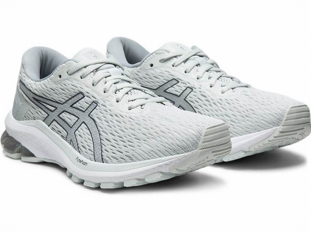 Chaussures Running Asics GT-1000 9 Femme Blanche Argent | HVM-145739