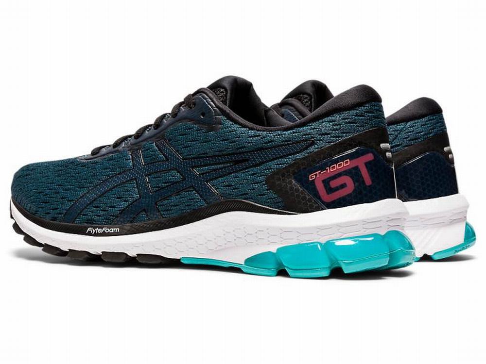 Chaussures Running Asics GT-1000 9 Homme Noir Bleu | LBI-497628