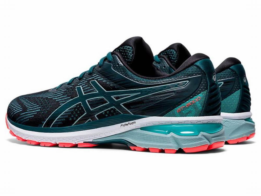 Chaussures Running Asics GT-2000 8 Homme Noir Bleu | KEZ-681954