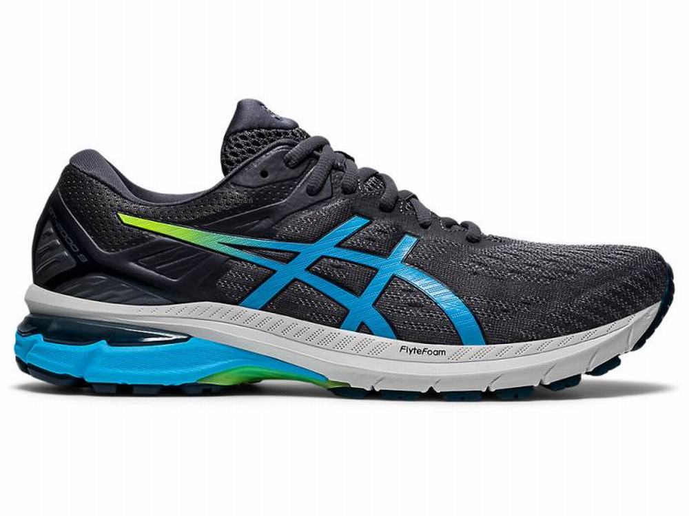 Chaussures Running Asics GT-2000 9 (2E) Homme Grise Noir | WXF-784195