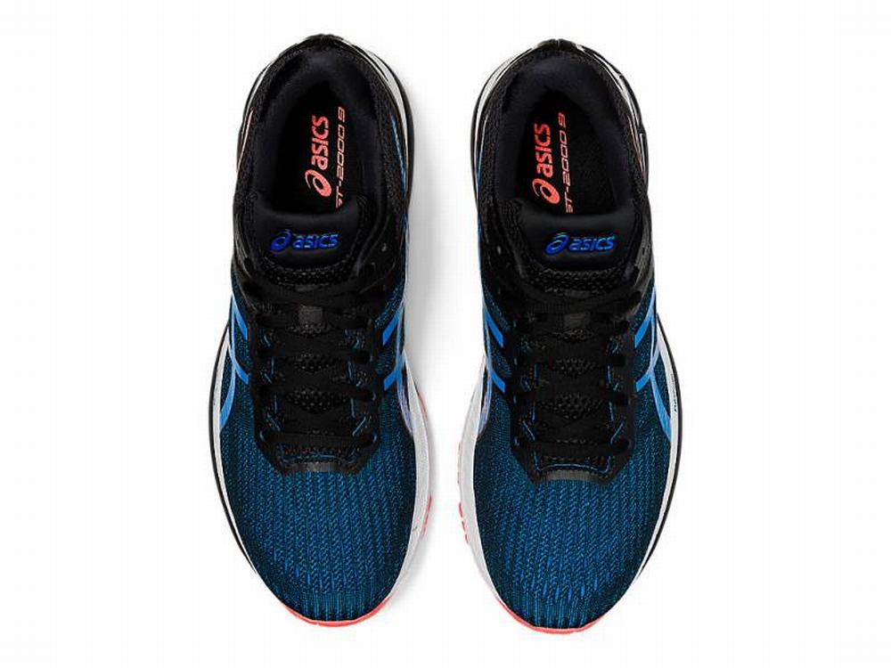 Chaussures Running Asics GT-2000 9 (2E) Homme Noir Bleu | XOP-659380