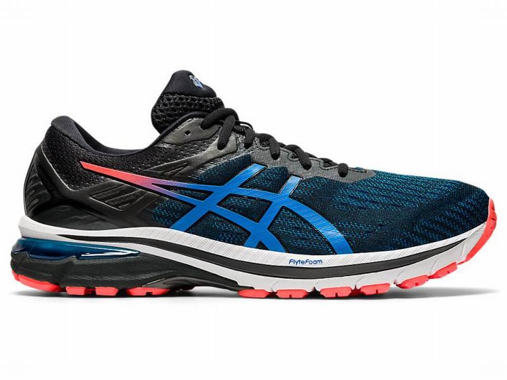 Chaussures Running Asics GT-2000 9 (4E) Homme Noir Bleu | GIU-587931