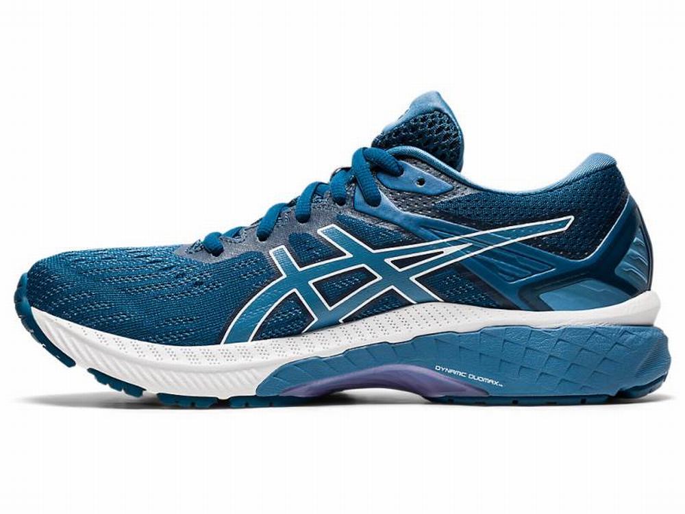 Chaussures Running Asics GT-2000 9 (D) Femme Bleu Grise | XJW-905234