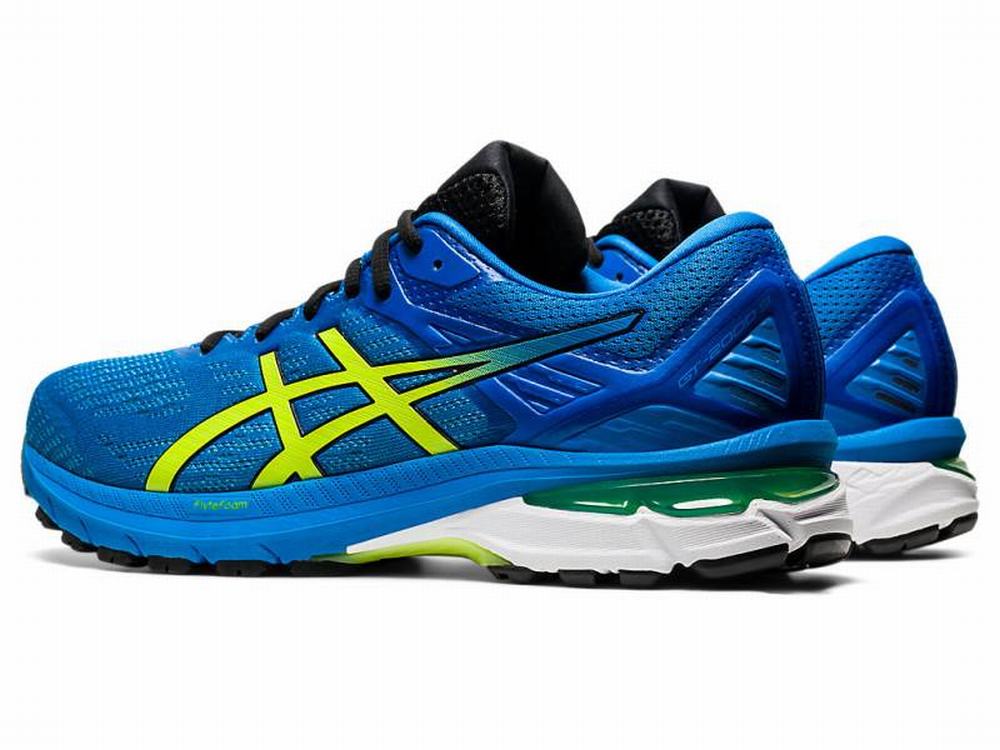 Chaussures Running Asics GT-2000 9 Homme Bleu Vert Clair | DSY-573194