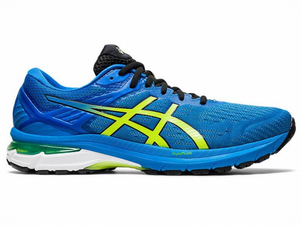 Chaussures Running Asics GT-2000 9 Homme Bleu Vert Clair | DSY-573194