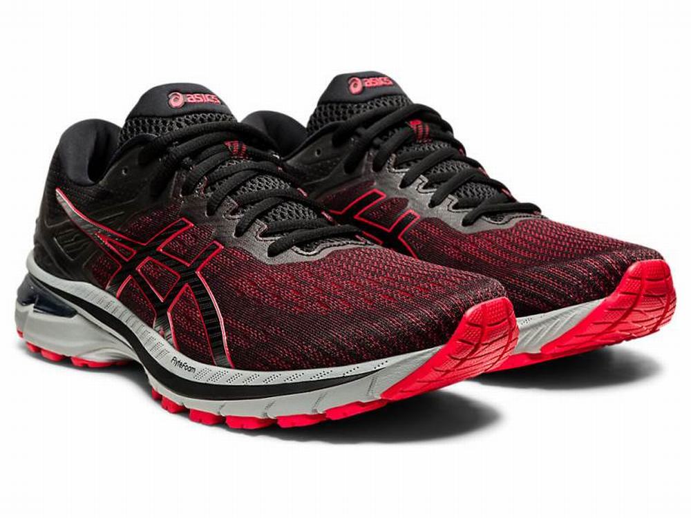 Chaussures Running Asics GT-2000 9 Homme Noir Rouge | IVG-063418